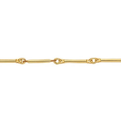 Gold Filled 3+1 Long and Short 2.7mm Flat Dapped Chain – Chains and Findings